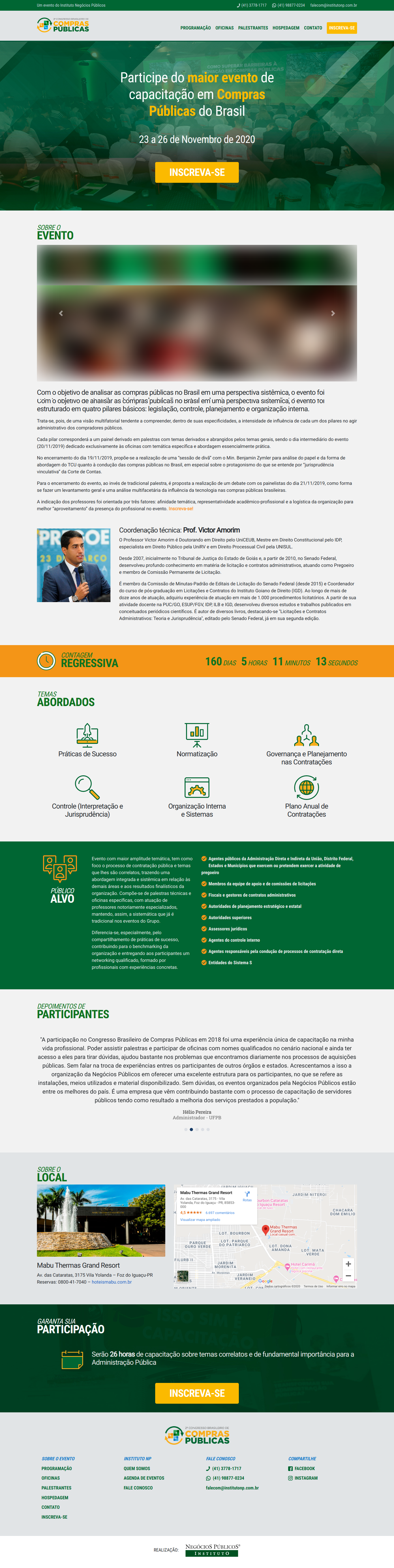 Site Curso Congresso